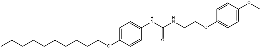 1-(4-decoxyphenyl)-3-[2-(4-methoxyphenoxy)ethyl]urea Struktur