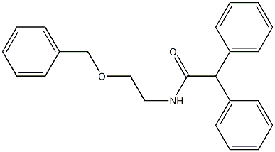 2,2-diphenyl-N-(2-phenylmethoxyethyl)acetamide Struktur