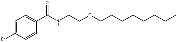 4-bromo-N-(2-octoxyethyl)benzamide Struktur