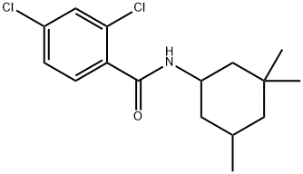 2,4-dichloro-N-(3,3,5-trimethylcyclohexyl)benzamide Struktur