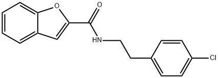 N-[2-(4-chlorophenyl)ethyl]-1-benzofuran-2-carboxamide Struktur