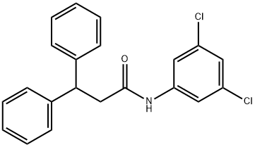 N-(3,5-dichlorophenyl)-3,3-diphenylpropanamide Struktur