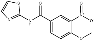 4-methoxy-3-nitro-N-(1,3-thiazol-2-yl)benzamide Struktur