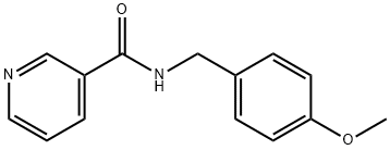 N-[(4-methoxyphenyl)methyl]pyridine-3-carboxamide Struktur