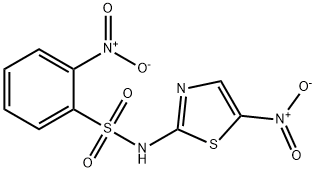 2-nitro-N-(5-nitro-1,3-thiazol-2-yl)benzenesulfonamide Struktur