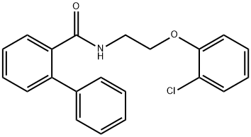 N-[2-(2-chlorophenoxy)ethyl]-2-phenylbenzamide Struktur