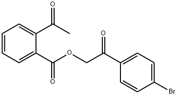 [2-(4-bromophenyl)-2-oxoethyl] 2-acetylbenzoate Struktur