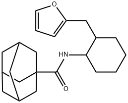 N-[2-(furan-2-ylmethyl)cyclohexyl]adamantane-1-carboxamide Struktur