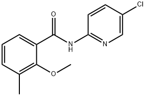 N-(5-chloropyridin-2-yl)-2-methoxy-3-methylbenzamide Struktur