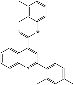 N-(2,3-dimethylphenyl)-2-(2,4-dimethylphenyl)quinoline-4-carboxamide Struktur