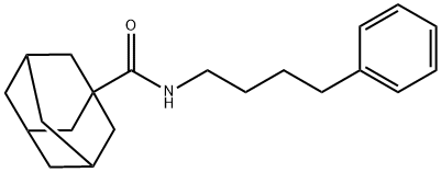 N-(4-phenylbutyl)adamantane-1-carboxamide Struktur