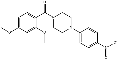 (2,4-dimethoxyphenyl)-[4-(4-nitrophenyl)piperazin-1-yl]methanone Struktur