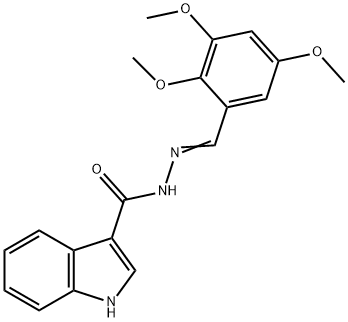 N-[(E)-(2,3,5-trimethoxyphenyl)methylideneamino]-1H-indole-3-carboxamide Struktur