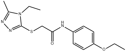 N-(4-ethoxyphenyl)-2-[(4-ethyl-5-methyl-1,2,4-triazol-3-yl)sulfanyl]acetamide Struktur