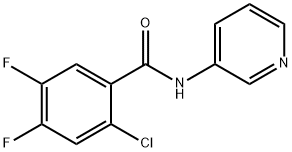 2-chloro-4,5-difluoro-N-pyridin-3-ylbenzamide Struktur