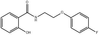 N-[2-(4-fluorophenoxy)ethyl]-2-hydroxybenzamide Struktur