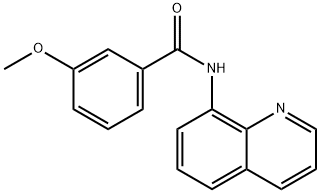 3-methoxy-N-quinolin-8-ylbenzamide Struktur