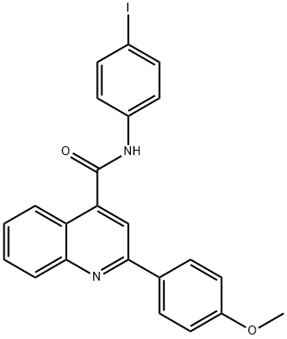 N-(4-iodophenyl)-2-(4-methoxyphenyl)quinoline-4-carboxamide Struktur