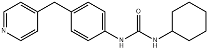 1-cyclohexyl-3-[4-(pyridin-4-ylmethyl)phenyl]urea Struktur