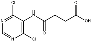 4-[(4,6-dichloropyrimidin-5-yl)amino]-4-oxobutanoic acid Struktur