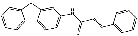 (E)-N-dibenzofuran-3-yl-3-phenylprop-2-enamide Struktur