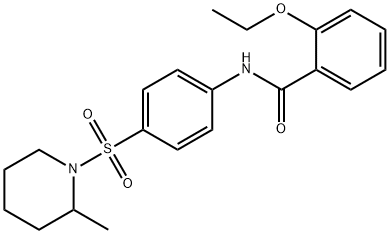 2-ethoxy-N-[4-(2-methylpiperidin-1-yl)sulfonylphenyl]benzamide Struktur