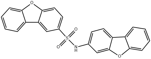 N-dibenzofuran-3-yldibenzofuran-2-sulfonamide Struktur