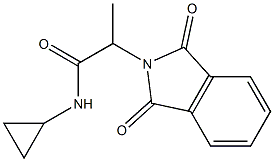 N-cyclopropyl-2-(1,3-dioxoisoindol-2-yl)propanamide Struktur