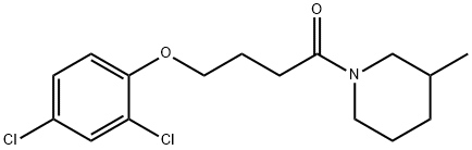 4-(2,4-dichlorophenoxy)-1-(3-methylpiperidin-1-yl)butan-1-one Struktur