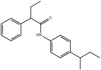 N-(4-butan-2-ylphenyl)-2-phenylbutanamide Struktur