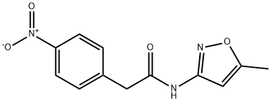 N-(5-methyl-1,2-oxazol-3-yl)-2-(4-nitrophenyl)acetamide Struktur