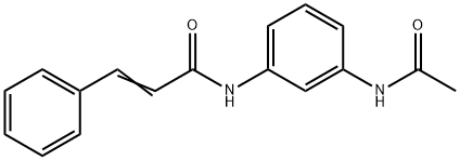 (E)-N-(3-acetamidophenyl)-3-phenylprop-2-enamide Struktur