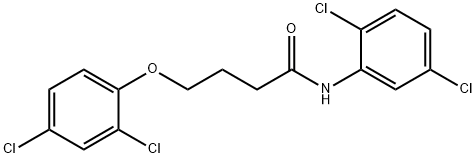 4-(2,4-dichlorophenoxy)-N-(2,5-dichlorophenyl)butanamide Struktur