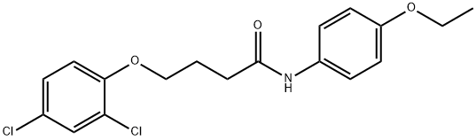 4-(2,4-dichlorophenoxy)-N-(4-ethoxyphenyl)butanamide Struktur