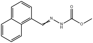 methyl N-[(E)-naphthalen-1-ylmethylideneamino]carbamate Struktur