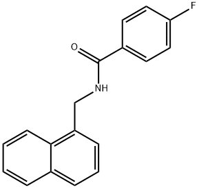 4-fluoro-N-(naphthalen-1-ylmethyl)benzamide Struktur