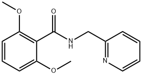 2,6-dimethoxy-N-(pyridin-2-ylmethyl)benzamide Struktur