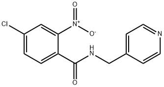 4-chloro-2-nitro-N-(pyridin-4-ylmethyl)benzamide Struktur