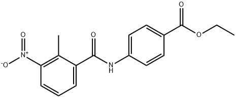 ethyl 4-[(2-methyl-3-nitrobenzoyl)amino]benzoate Struktur