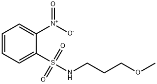 N-(3-methoxypropyl)-2-nitrobenzenesulfonamide Struktur