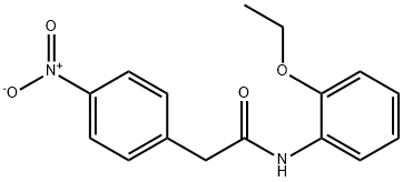 N-(2-ethoxyphenyl)-2-(4-nitrophenyl)acetamide Struktur