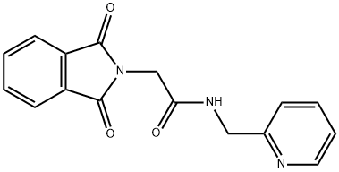 2-(1,3-dioxoisoindol-2-yl)-N-(pyridin-2-ylmethyl)acetamide Struktur