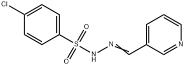 4-chloro-N-[(E)-pyridin-3-ylmethylideneamino]benzenesulfonamide Struktur