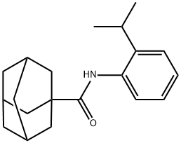 N-(2-propan-2-ylphenyl)adamantane-1-carboxamide Struktur