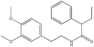 N-[2-(3,4-dimethoxyphenyl)ethyl]-2-phenylbutanamide Struktur