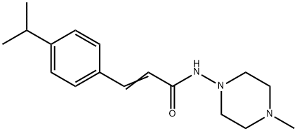 (E)-N-(4-methylpiperazin-1-yl)-3-(4-propan-2-ylphenyl)prop-2-enamide Struktur