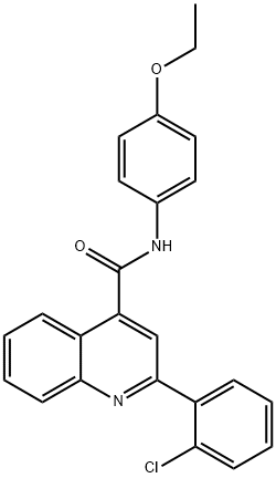 2-(2-chlorophenyl)-N-(4-ethoxyphenyl)quinoline-4-carboxamide Struktur