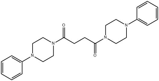 1,4-bis(4-phenylpiperazin-1-yl)butane-1,4-dione Struktur