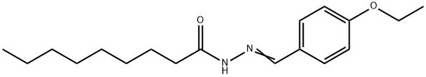 N-[(E)-(4-ethoxyphenyl)methylideneamino]nonanamide Struktur