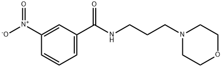 N-(3-morpholin-4-ylpropyl)-3-nitrobenzamide Struktur